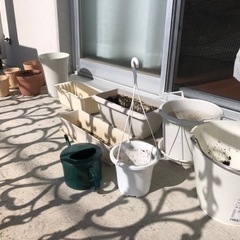 いろんな植木鉢とガルデンイング品の画像