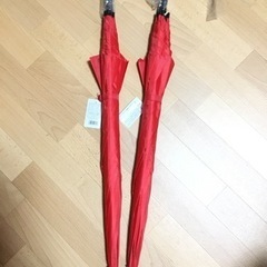 【新品】赤ワンタッチ傘☂️