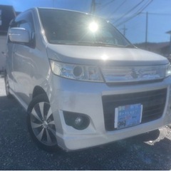 AA評価4点 走行8万キロ スズキ ワゴンRスティングレーT ターボ 車検2年付★支払総額18.5万円★修復歴なし 機関良好 パドルシフト スマートキー 内装良好！長く乗れる一台です！の画像