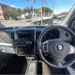 AA評価4点 走行8万キロ スズキ ワゴンRスティングレーT ターボ 車検2年付★支払総額18.5万円★修復歴なし 機関良好 パドルシフト スマートキー 内装良好！長く乗れる一台です！の画像
