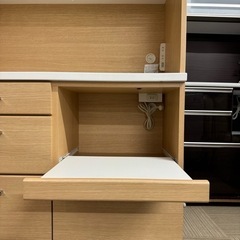 【美品】ニトリ 木目調食器棚 楽天市場】[幅150cm] 食器棚 (レジューム 150TG-S WH/150TL-R WH