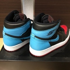 【美品】NIKE WMNS AIR JORDAN 1 HIGH OG UNC TO CHICAGOの画像