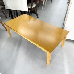 【超美品‼️】定価15,176円♪ ニトリ 120cm幅センターテーブル ローテーブル オーク材ナチュラルブラウン♪の画像