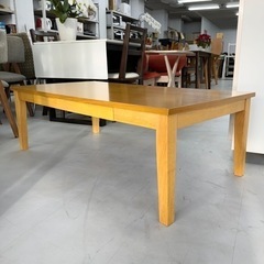 【超美品‼️】定価15,176円♪ ニトリ 120cm幅センターテーブル ローテーブル オーク材ナチュラルブラウン♪の画像