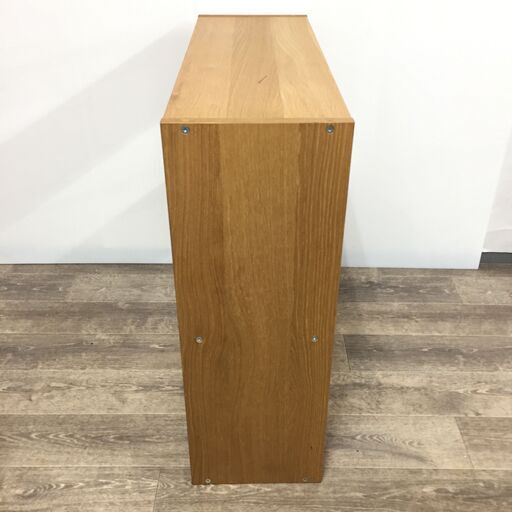 MUJI/無印良品 スタッキングシェルフ ワイド 2段  ライトブラウン フラッシュ構造 24c菊TK MUJI/無印良品 スタッキングシェルフ ワイド 2段 ライトブラウン