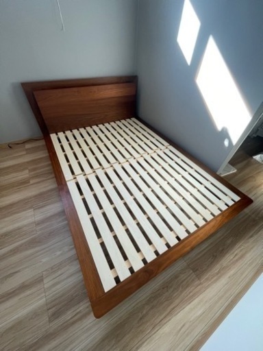 ※受付終了※   すのこベットフレーム　ダブル　ニトリ　マットレスなし