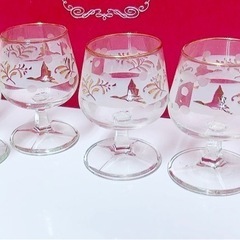 コップ　グラス　鶴　小さめの画像