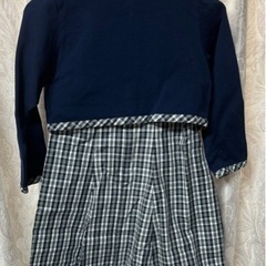 キッズ　子供用　子供　ワンピース　チェック　チェック柄　バンビ　フォーマルの画像