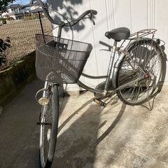 決まりました　自転車　シルバー色
