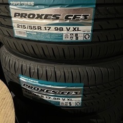 23年製！215/55R17 TOYOタイヤPROXES CF3消費税、作業代、廃タイヤ代全て込み77000円！ヴェゼル等に