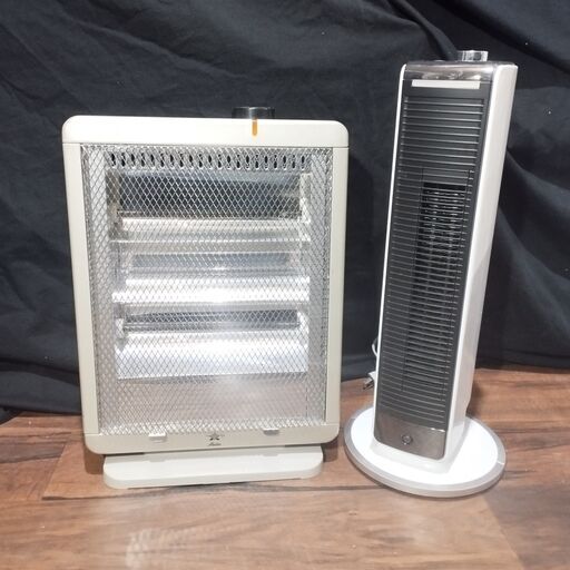 遠赤ストーブとファンヒーター 暖房器具2点セット