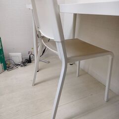 【美品】IKEA　イケア　ADILS オディリス デスク＋TEO...