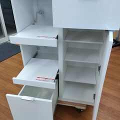 ニトリ キッチンボード 食器棚  レンジ台 炊飯器台 コンセント2口付 美品