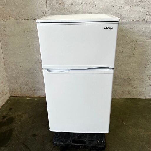 【A-Stage】 2ドア冷凍冷蔵庫 容量90L 冷凍室28L 冷蔵庫62L AS-R90WT-100 2021年製