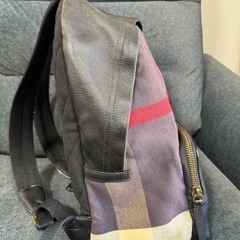 値下げしました！希少 BURBERRY正規品 バーバリー リュック バックパック ハウスチェック A4収納の画像