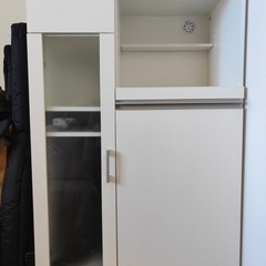 家具 収納家具 食器棚、キッチン収納 約35x65x120の画像