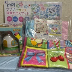 カービィ　珪藻土バスマット、加湿器、ブランケット