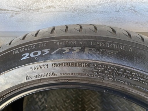 ミシュラン  プライマシー3  205/55R17  ランフラット 22年製