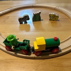 BRIO ブリオ　木製機関車　木製レール　基本セット　サバンナの旅
