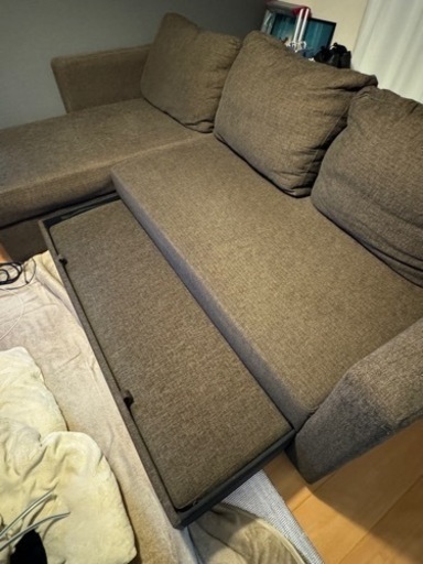 運送費込み 家具 ソファベット 3人掛けソファ　　　
