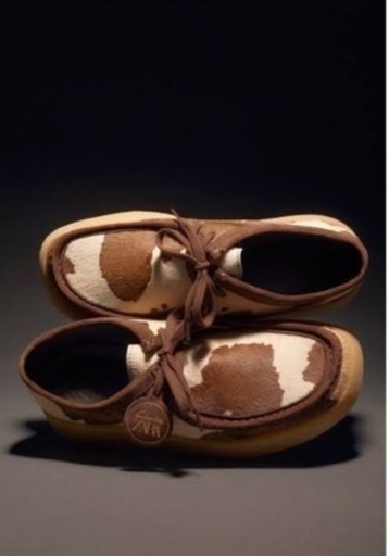 【即渡し?】ZARA Clarks クラークス　ワラビー　モカシンシューズ　レオパード