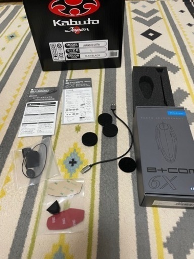 値下げしました　バイク用kabutoヘルメットインカムサインハウスB+com SB6X