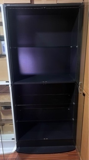 JAJAN  フィギュアケース 黒 LED付き