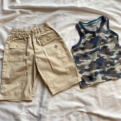 90cm 男の子　甚平　夏服の画像