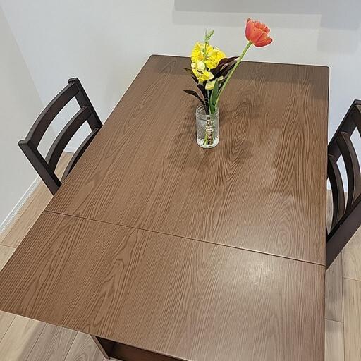 【急募】伸縮 ダイニングテーブル  椅子 セット