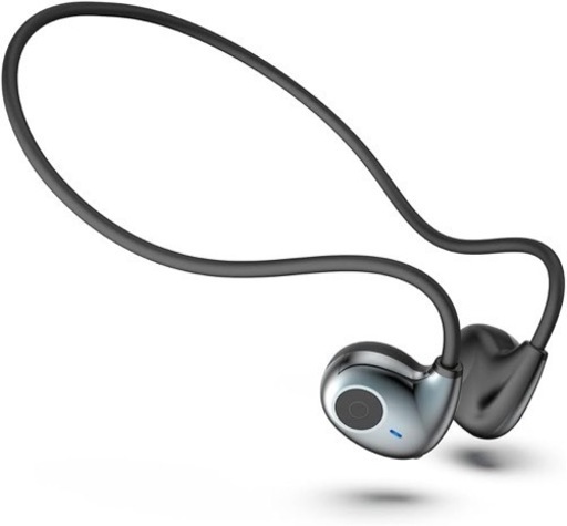 ワイヤレスイヤホン【VSTN業界最軽量級のBluetoothイヤホン】耳を塞がない 骨伝導イヤホンの革新 空気伝導イヤホンbluetooth 5.3 13g超軽量 15時間連続再生/Type‐C急速充電 オープンイヤーイヤーカフ型 誤操作防止/物理ボタン マイク内蔵 テレワーク/通勤通学/ZOOM会議 日本語音声ガイド 日本語取扱説明書付き（ブラック)
