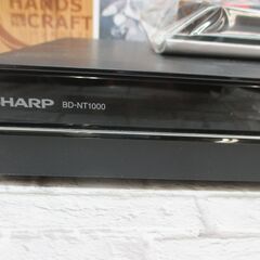 シャープ SD-NT1000 ブルーレイレコーダー リモコン付 2017年製 中古品 【ハンズクラフト宜野湾店】の画像
