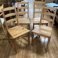 椅子4脚セット　￥6000【町田市再生家具】233259