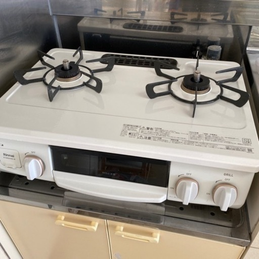 《お取引決定》【使用期間約半年】リンナイ　ガステーブル　2口ガスコンロ