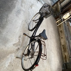 自転車 ママチャリ の画像