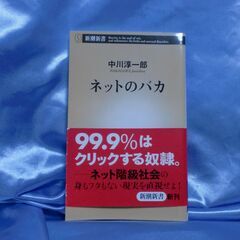 【100円書籍】　中川純一郎　「ネットのバカ」の画像