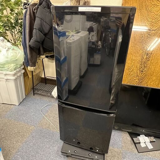【稼動品】MITSUBISHI 三菱 ノンフロン冷凍冷蔵庫 MR-P15Y-B 2015年製 146L 冷蔵庫 ブラック 中古
