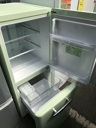【FU783】★エディオン EDION   angle   レトロ インバーター 冷蔵庫  ノンフロン冷凍冷蔵庫  ANG-RE151