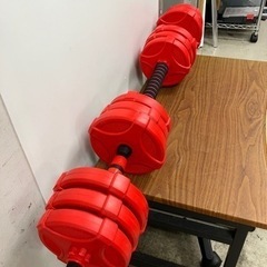 取引場所 南観音 O2403-850 レッドバーベルも可能 ダンベルセット ウエイト1.25×4 1.5×4 2.0×4 バラ売不可の画像