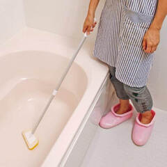 アズマ工業 ❤️ BT753 お風呂床用ブラシスポ F デッキブラシ 掃除道具 清掃 掃除 洗剤の画像