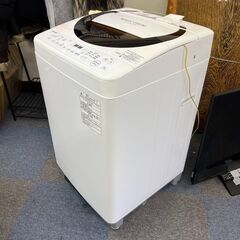 【稼動品】TOSHIBA 東芝 洗濯機 生活家電 2015年製 AW-6D3M(T) 6kg ホワイト 中古の画像