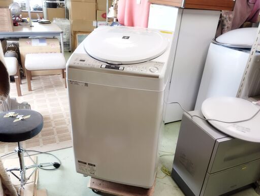 シャープ SHARP 洗濯機 乾燥機 電気洗濯乾燥機 ES-TXCKS 8kg 2018年製　/UJ-0856 1F