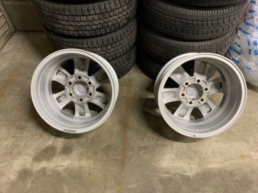 150プラド後期純正ホイール 新車外し ハイエース流用　