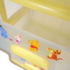 ★ 新札幌発 Disney くまのプーさん 3段 衣装ケース 衣類収納 洋服 たんす クローゼット プラスチックケース ディズニ―  / No.2434 ★の画像