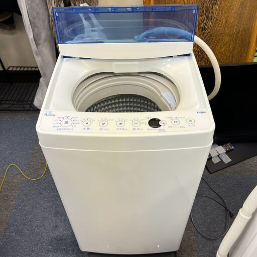 【稼動品】Haier ハイアール 全自動電気洗濯機 JW-C45FK 4.5kg 2019年製 中古