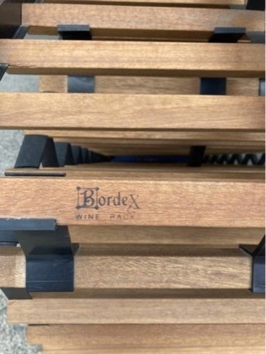 【直接引取希望】木製 ワインボトルラック Bordex 195×61×135㎝
