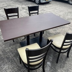 店舗用　テーブル＆チェアセット　テーブル1チェア4