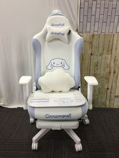 シナモロールC2 ゲーミングチェア AUTOFULL CINNAMOROLL  昇降アームレスト 水色カラー 2022年製
