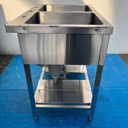 ステンレス2層シンク 90センチ 厨房機器 2槽シンク 二槽シンク ステンレス 流し台 90×85×60 【公式通販】