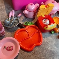 おままごとセット　お買い物ごっこ　スタッキングボックス　セット　おもちゃ箱2個 おもちゃ ままごとの画像