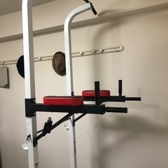 ぶら下がり健康器　ベンチ　マット付き　中古　美品　スポーツ フィットネス、トレーニング　の画像